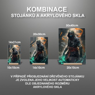 Akrylové sklo Moderné umenie - asasín 1