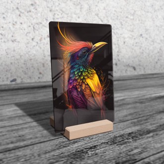 Akrylové sklo Farebný vták