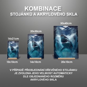Akrylové sklo Veľký biely