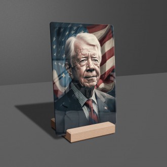 Akrylové sklo Prezident USA Jimmy Carter