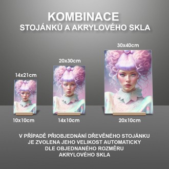 Akrylové sklo Modelka