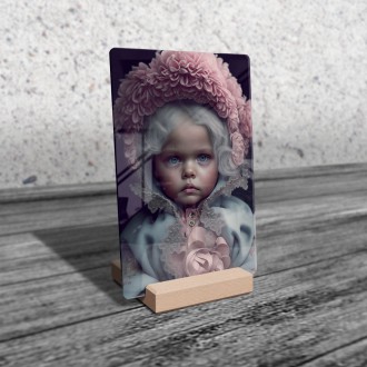 Akrylové sklo Malé dievča v kapucni
