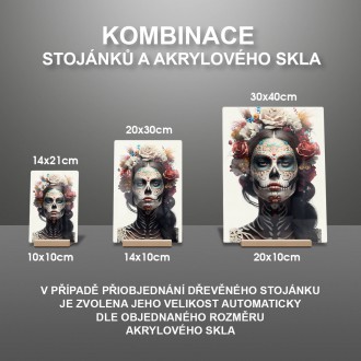 Akrylové sklo Santa Muerte