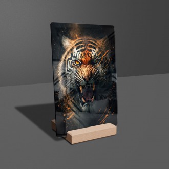Akrylové sklo Rozzúrený tiger
