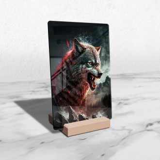 Akrylové sklo Krvelačný vlk