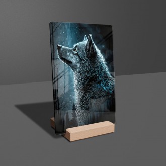 Akrylové sklo Krajina vlkov 1