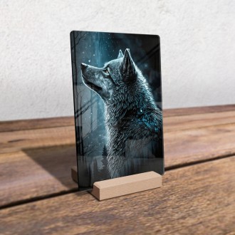 Akrylové sklo Krajina vlkov 1