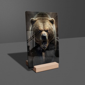 Akrylové sklo Strašný grizzly