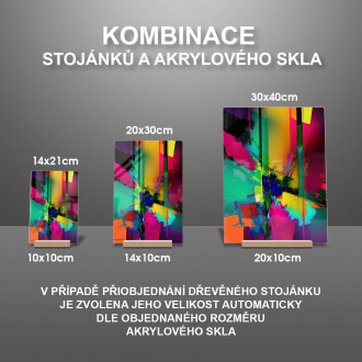 Akrylové sklo Moderné umenie - farebné obrazce