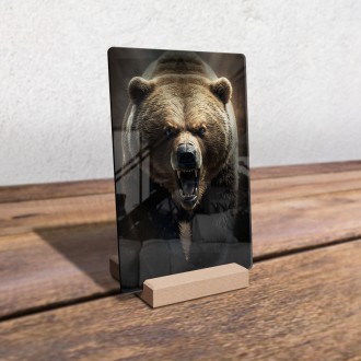 Akrylové sklo Strašný grizzly
