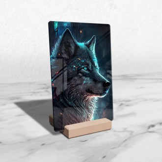 Akrylové sklo Vlk v noci