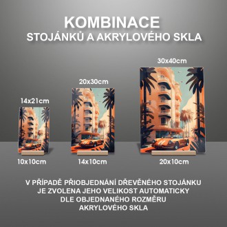 Akrylové sklo Retro Miami