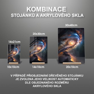 Akrylové sklo Galaxia za súmraku