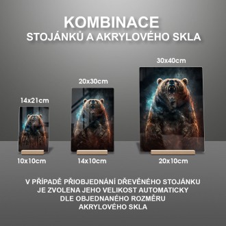 Akrylové sklo Duch medveďa grizzly