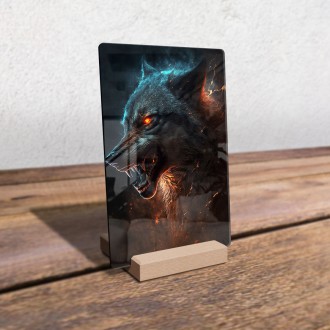 Akrylové sklo Zlý vlk