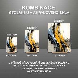 Akrylové sklo Moderné umenie - farebné šmuhy