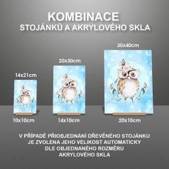 Sova s kvetinami