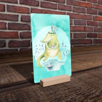 Watercolor krokodíl