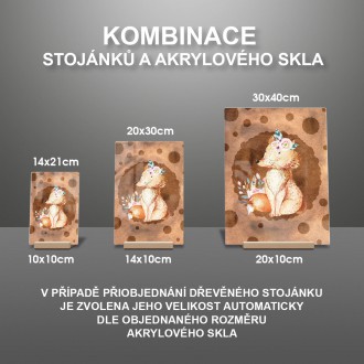 Líška s kvetinami