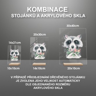 Mýval s kvetinami
