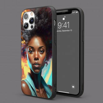 Kryt na mobil Módny portrét - Afro