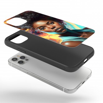 Kryt na mobil Módny portrét - Afro