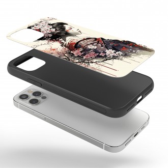Kryt na mobil Japonské dievča so sakurami 3