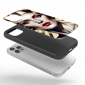 Kryt na mobil Retro plagát - žena 1