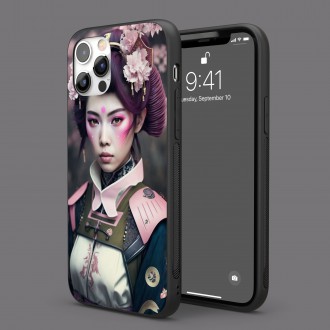 Kryt na mobil Japonská gejša so sakurou