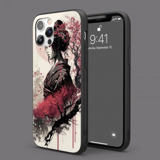 Kryt na mobil Japonské dievča so sakurami