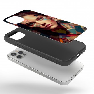Kryt na mobil Tvár ženy v mozaike 1