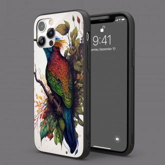 Kryt na mobil Farebný vták na vetve