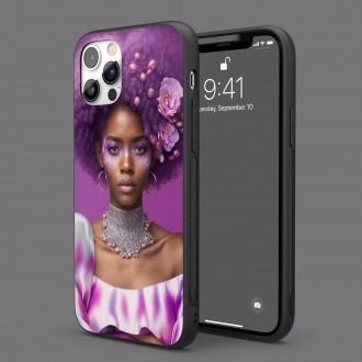 Kryt na mobil Fialové afro 1