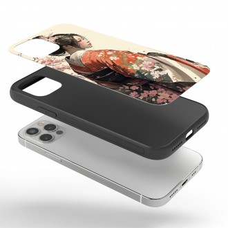 Kryt na mobil Japonské dievča v kimone