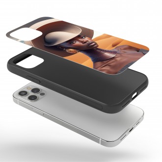 Kryt na mobil Modelka v klobúku 1