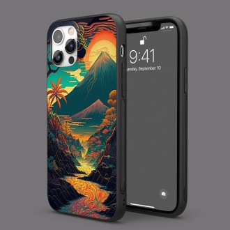 Kryt na mobil Východ slnka nad sopkou