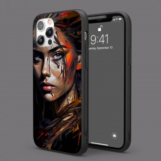 Kryt na mobil Olejomaľba - Dievča