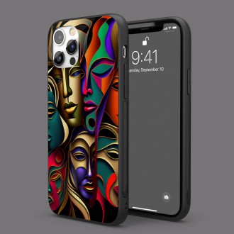 Kryt na mobil Moderné umenie - koláž tvárí
