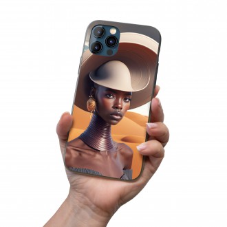 Kryt na mobil Modelka v klobúku 1