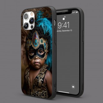 Kryt na mobil Chlapček s karnevalovou maskou
