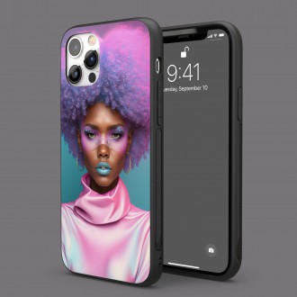 Kryt na mobil Fialové afro