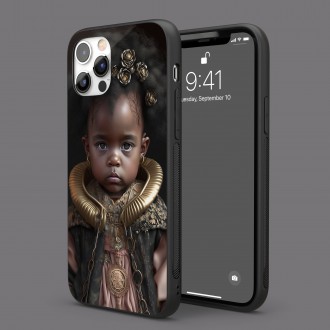 Kryt na mobil Malé dievčatko so zlatými šperkami