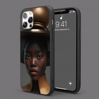 Kryt na mobil Modelka v klobúku 4