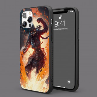 Kryt na mobil Moderné umenie - ohnivá žena