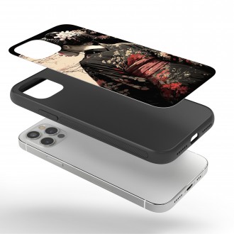 Kryt na mobil Japonské dievča v kimone 2