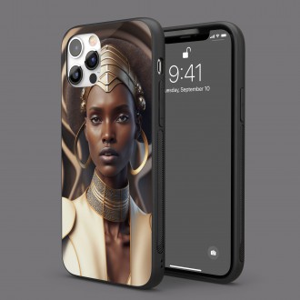Kryt na mobil Africká žena v tradičnej róbe 1