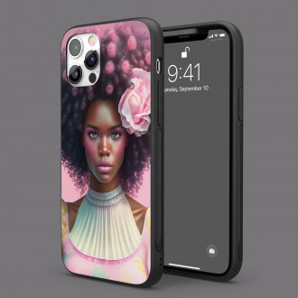 Kryt na mobil Ružové afro
