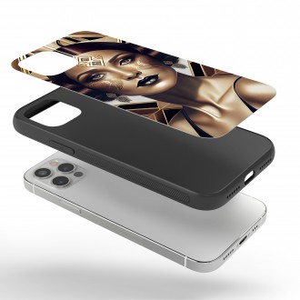 Kryt na mobil Retro plagát - žena