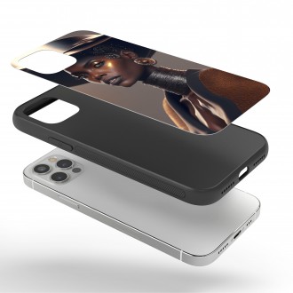 Kryt na mobil Modelka v klobúku 2