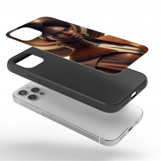 Kryt na mobil Africká žena v tradičnej róbe